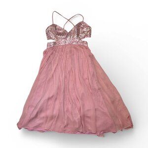 BCBG MaxAzria Blush Pink Sequins Dress